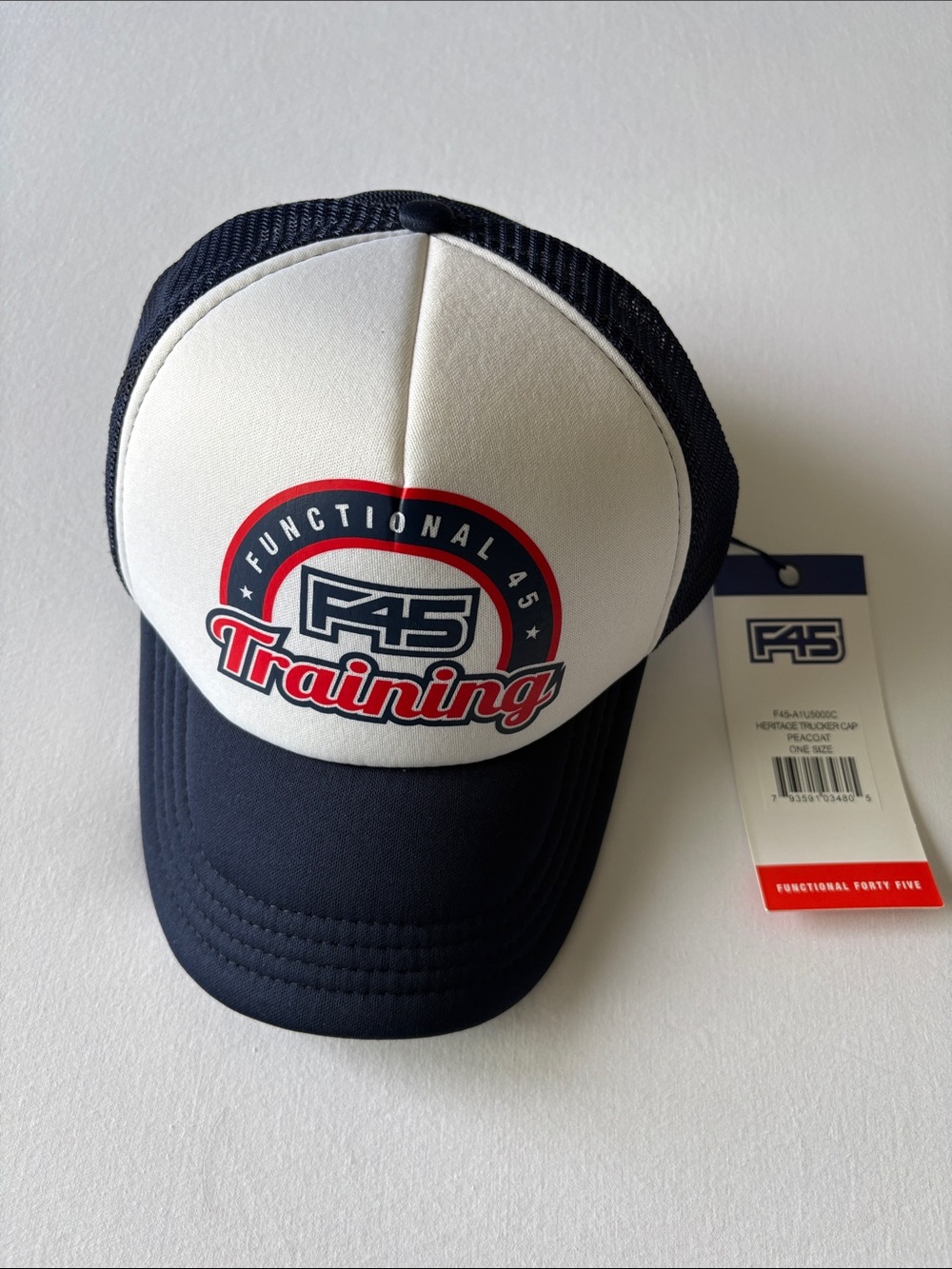F45 Training Navy & White Logo Trucker Hat